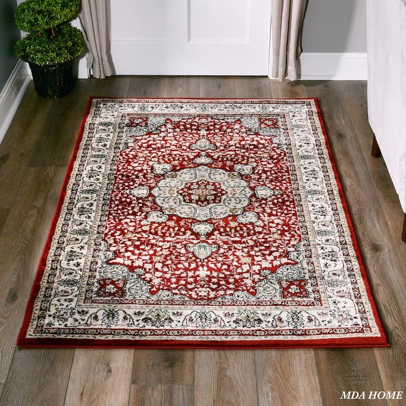 Hollywood Collection Floral Area Rug