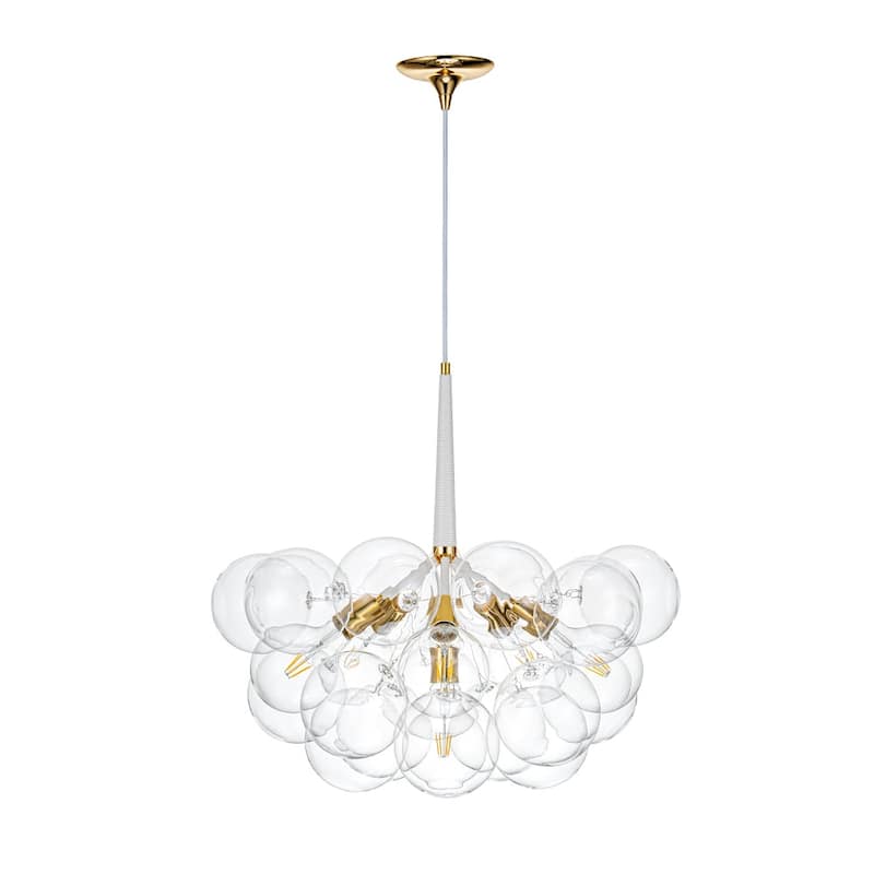 6-Light Modern Glamour Cluster Bubbles Chandelier