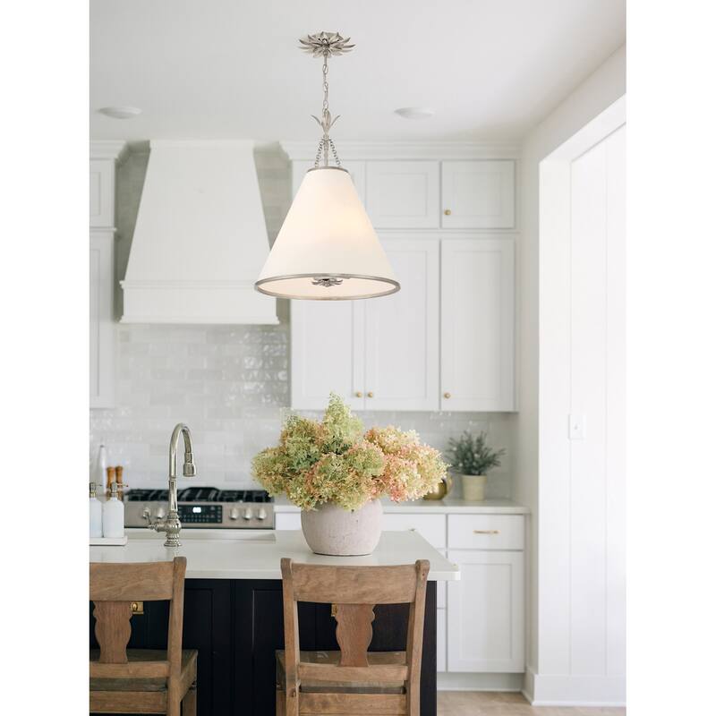 Crystorama Lighting Group 564 Broche 4 Light 18" Wide Pendant with