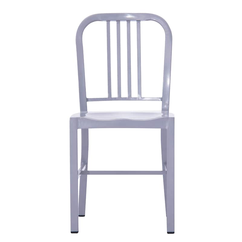 Industrial Metal Indoor-Outdoor Chair Set of 2