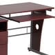 preview thumbnail 10 of 43, Pedestal 3-drawer Computer Desk with Keyboard Tray