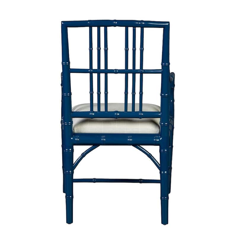Riley Mahogany Dining Chair, Blue