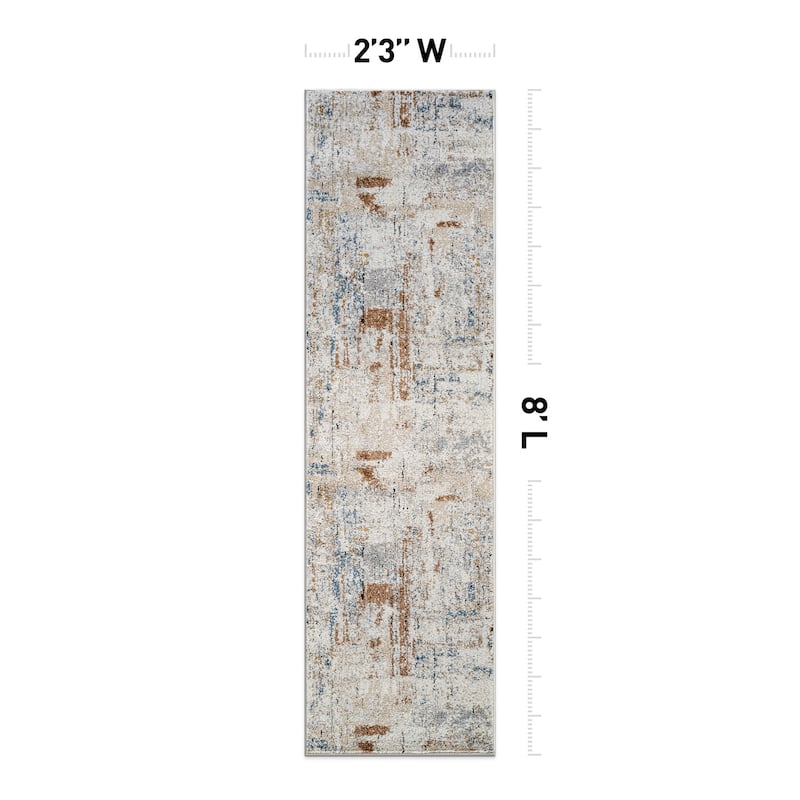 Multi-Tonal Rug for Living Room, Entryway, or Family Spaces - Easy to Clean and Comfortable Underfoot