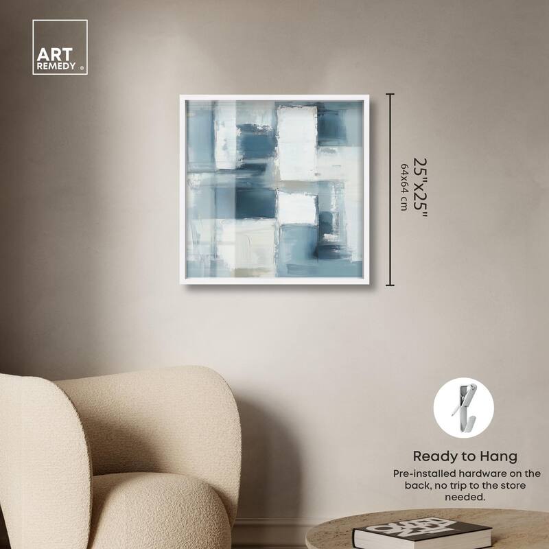 Deconstructed Blue I Shadowbox by Art Remedy
