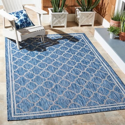 SAFAVIEH Courtyard Nazdar Indoor/ Outdoor Waterproof Patio Backyard Rug