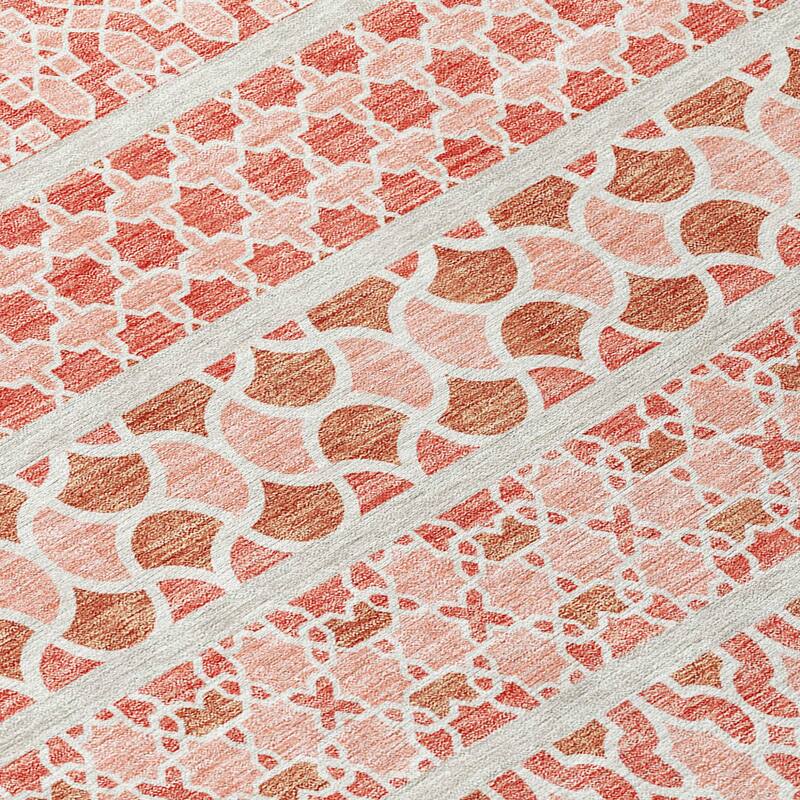 HomeRoots Quatrefoil Transitional Rectangle Outdoor Rug