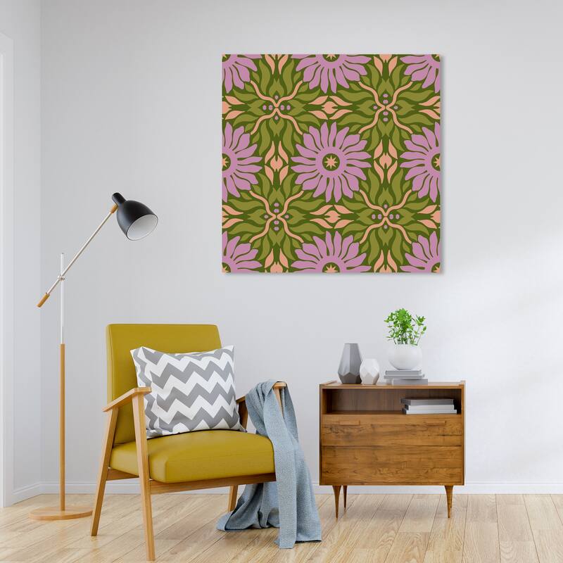 Wynwood Studio Canvas Abstract Soil Source for Flowers Purple and Light Purple Modern & Contemporary Wall Art Canvas Print
