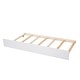 preview thumbnail 6 of 6, Full Size Platform Bed with Twin Trundle and House-Shaped Shelves Storage, Solid Wood Daybed Bedframe, No Box Spring Needed