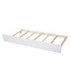 preview thumbnail 19 of 19, Full Size Wooden Platform Bed with Trundle and Shelves for Kids Teens