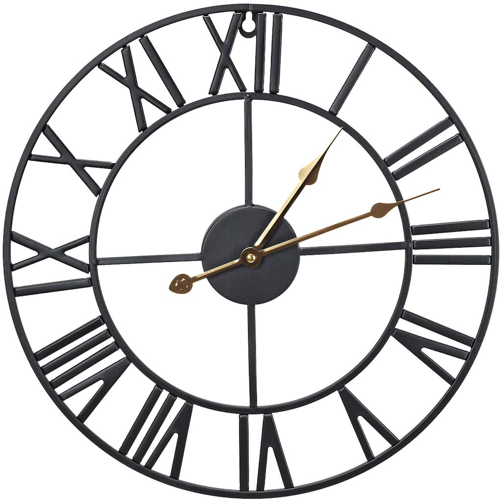 Large Decorative Wall Clock 16" - Roman Numeral Modern Home Decor