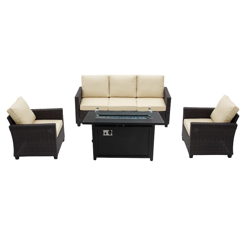 5 - Person Outdoor Seating Group with Cushions