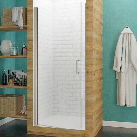 ANZZI Lancer 29" x 72" Semi-Frameless Hinged Shower Door with TSUNAMI GUARD