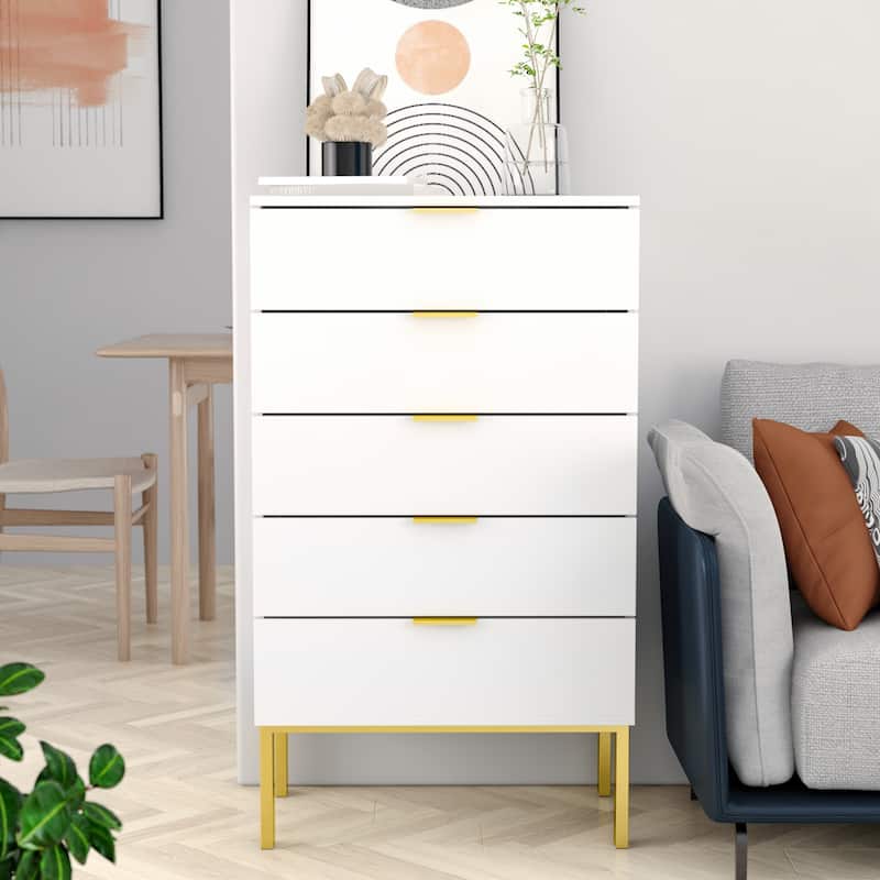 5 Drawer Dresser Storage Tower, Organizer Unit for Bedroom,Chest