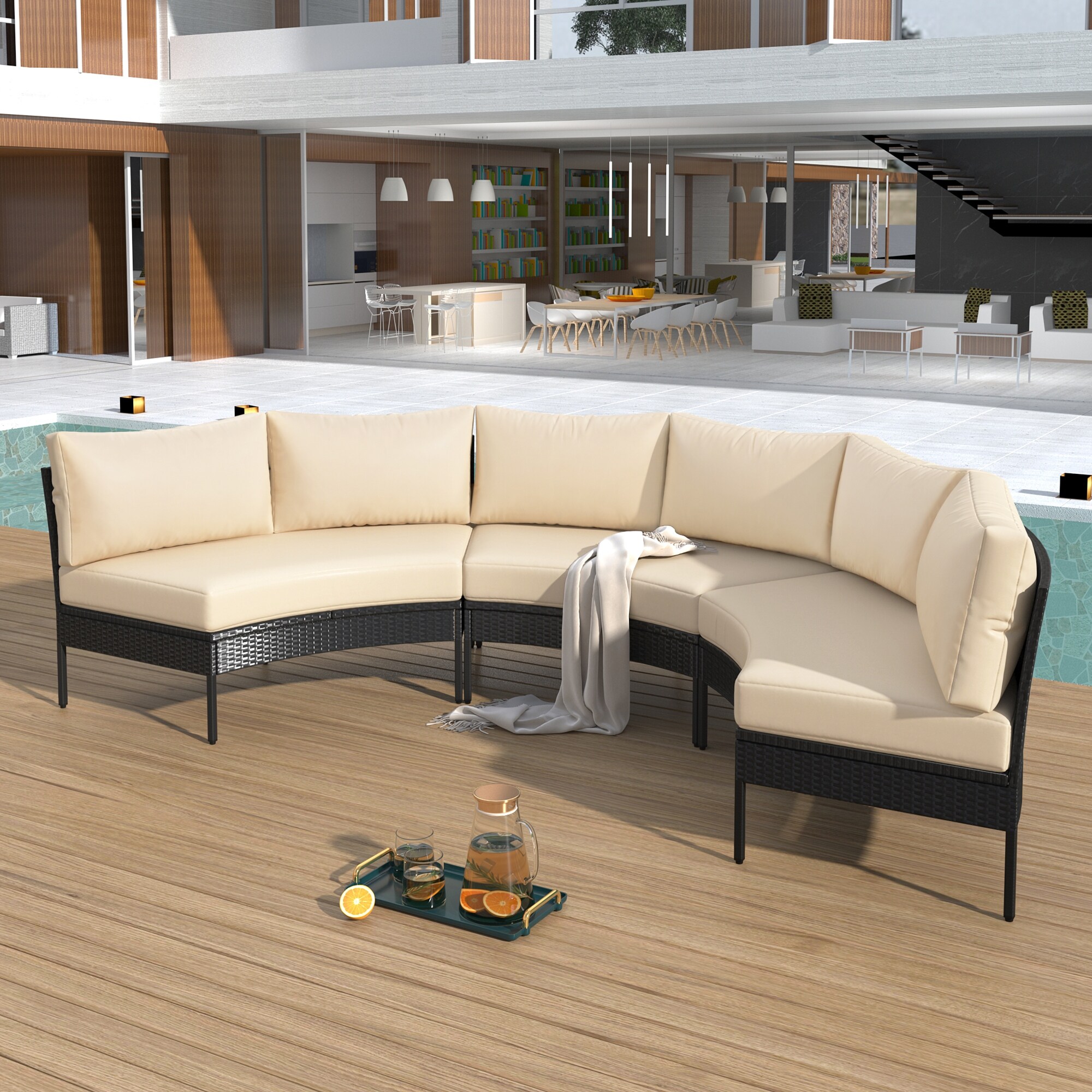 patio outlet purington circular patio sectional