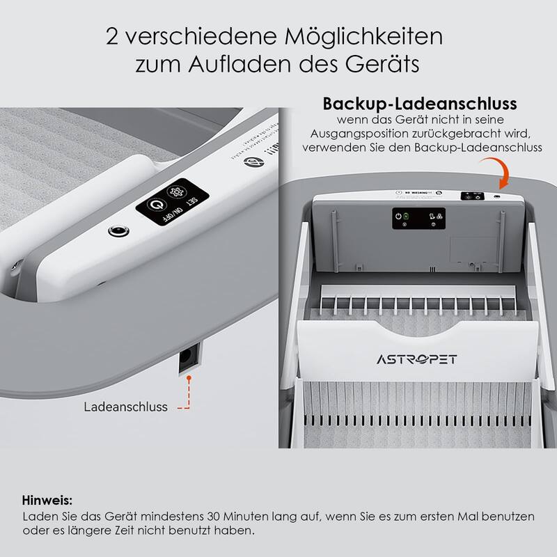 Anmytek Automatic Self Cleaning Cat Litter Box Smart Odor Control Battery Powered