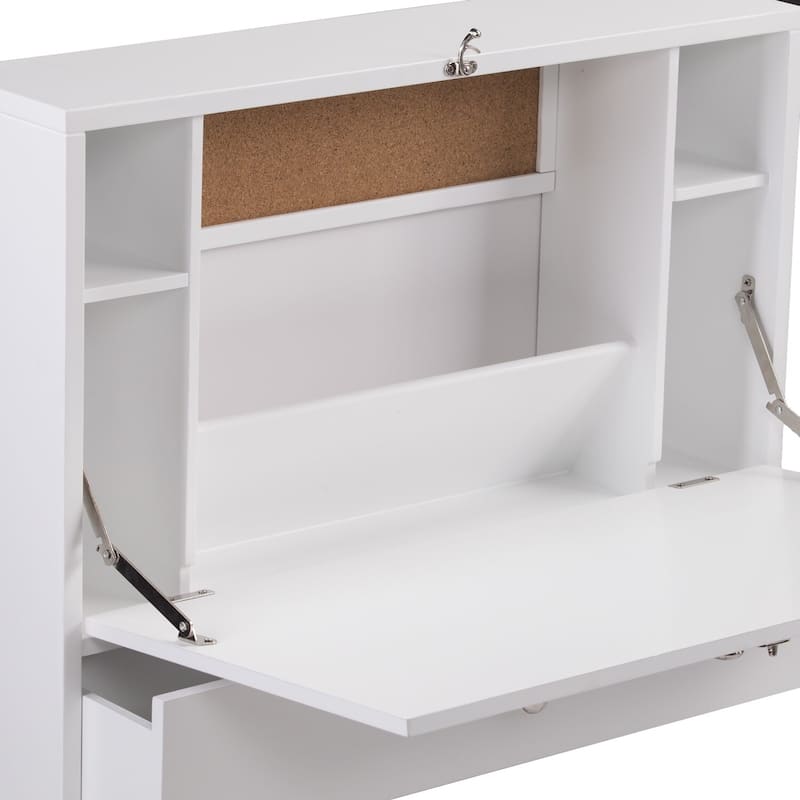 SEI Furniture Wall-mounted Folding Laptop Desk