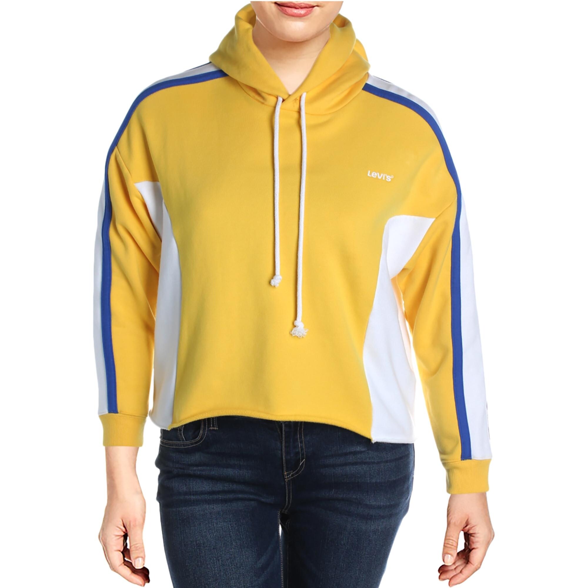 levi's green white and blue colorblock sweatshirt