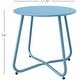 preview thumbnail 4 of 17, Portable Steel Outdoor Patio Round Side Table Weather Resistant Round Table