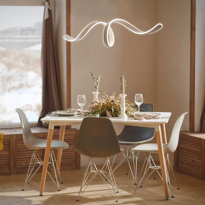 Copenhagen Integrated LED Dimmable Chandelier with Smart Dimmer Included - White