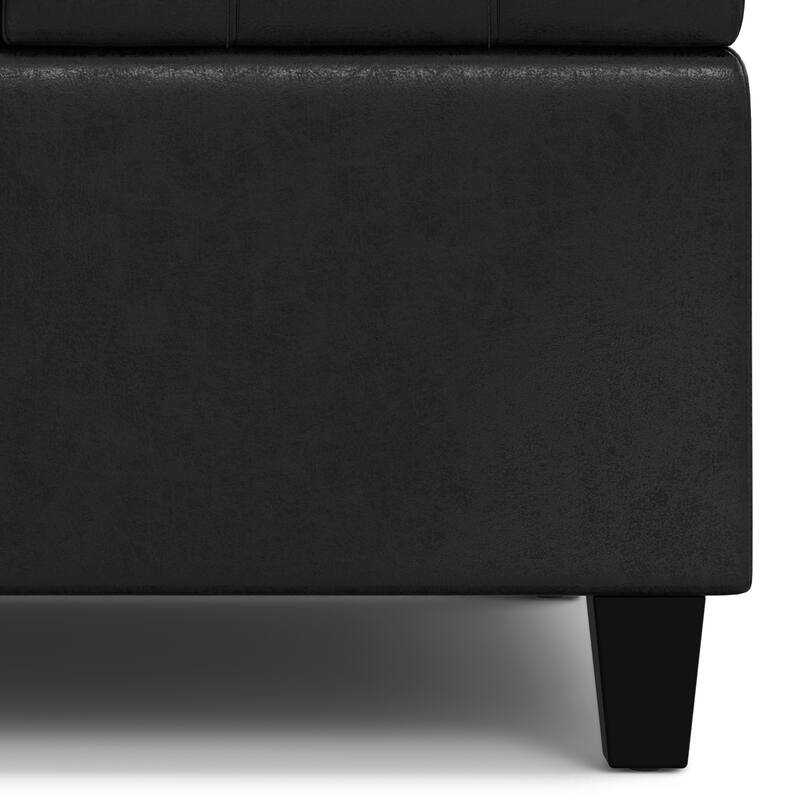 WYNDENHALL Elliot 30 inch Wide Transitional Square Table Ottoman