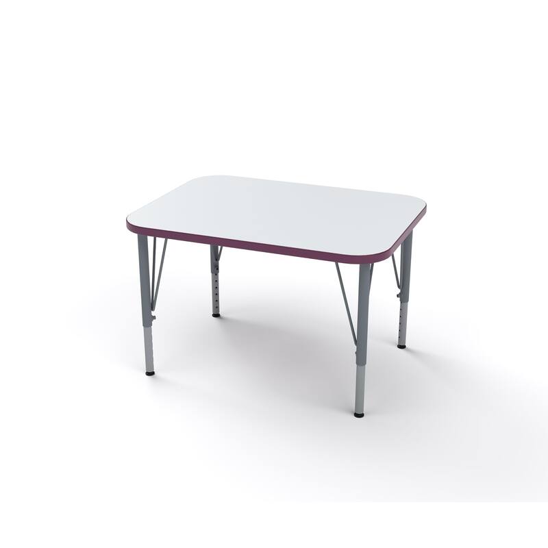 Tot Mate Versa Kids Desk Rectangle Large Surface (32" x 24") Classroom Table, Write-On/Wipe-Off Dry Erase Top