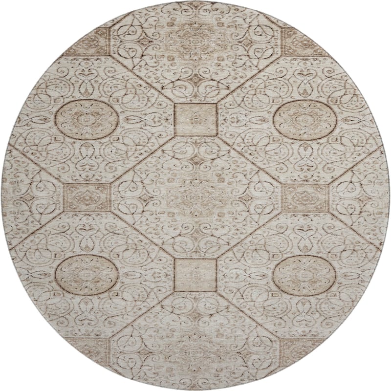 Premium Washable Super Soft Traditional Mosaic Mayfield Rug