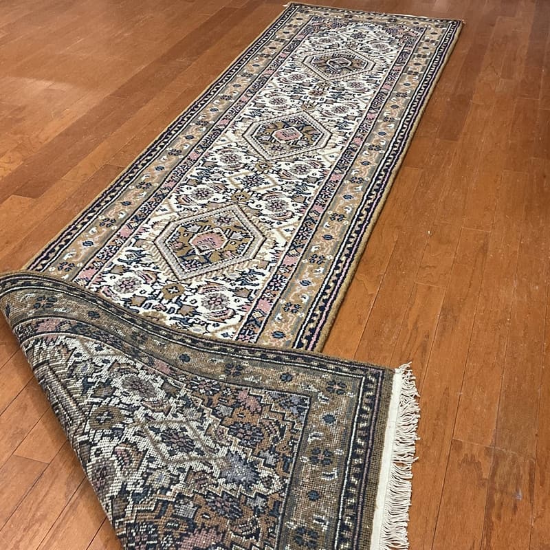 HERAT ORIENTAL Handmade Medallion Bidjar Wool Runner Rug - 2'9 x 12'