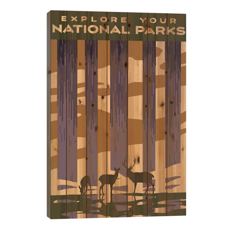 American Wayfarer II Print On Wood by Jacob Green - Multi-Color - 40x26x1.5