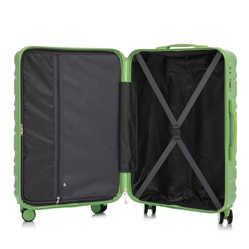 20IN 24IN 28IN 3 pcs/set in ABS Spinner Wheel Luggage, Matching Color, With Combination Lock