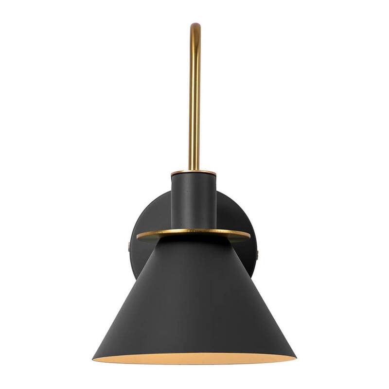 Mid-century Modern 1-Light Cone Wall Sconce - 7in Bedroom Light