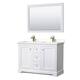 Option White / White Quartz Top / Brushed Gold Hardware
