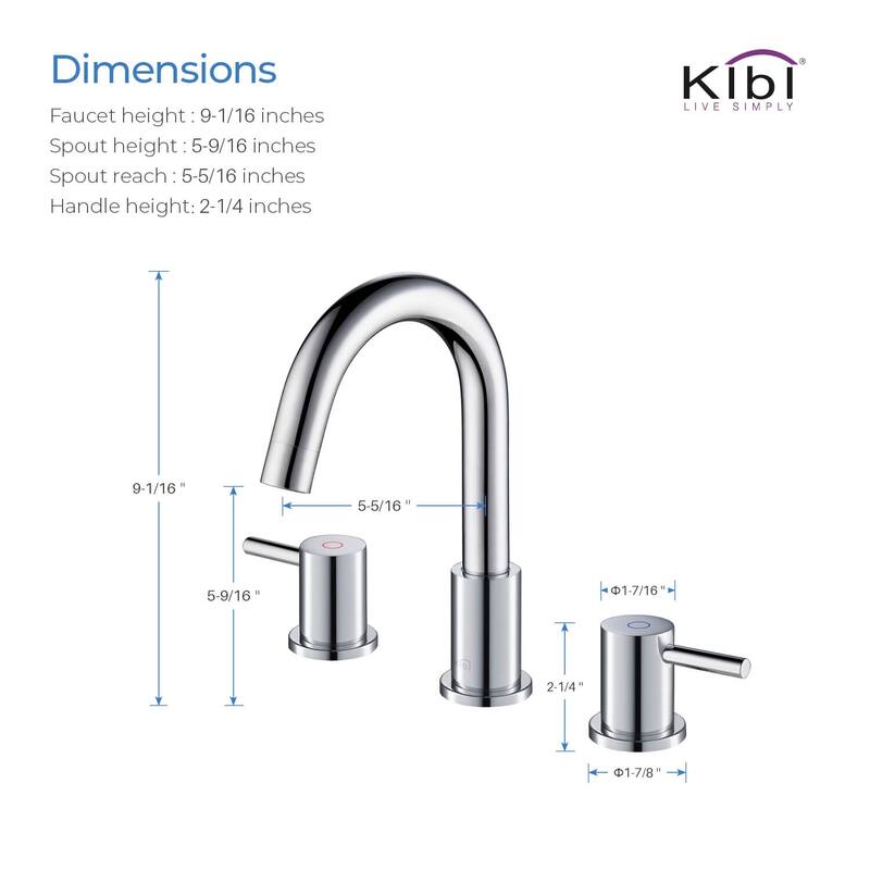 Circular 8-inch Widespread Basin Faucet