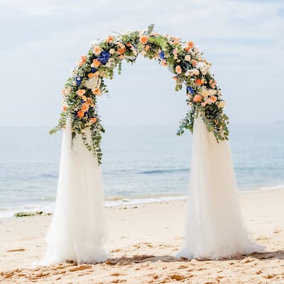 Metal Wedding Arch Backdrop Stand for Wedding, Bridal, Garden, Yard