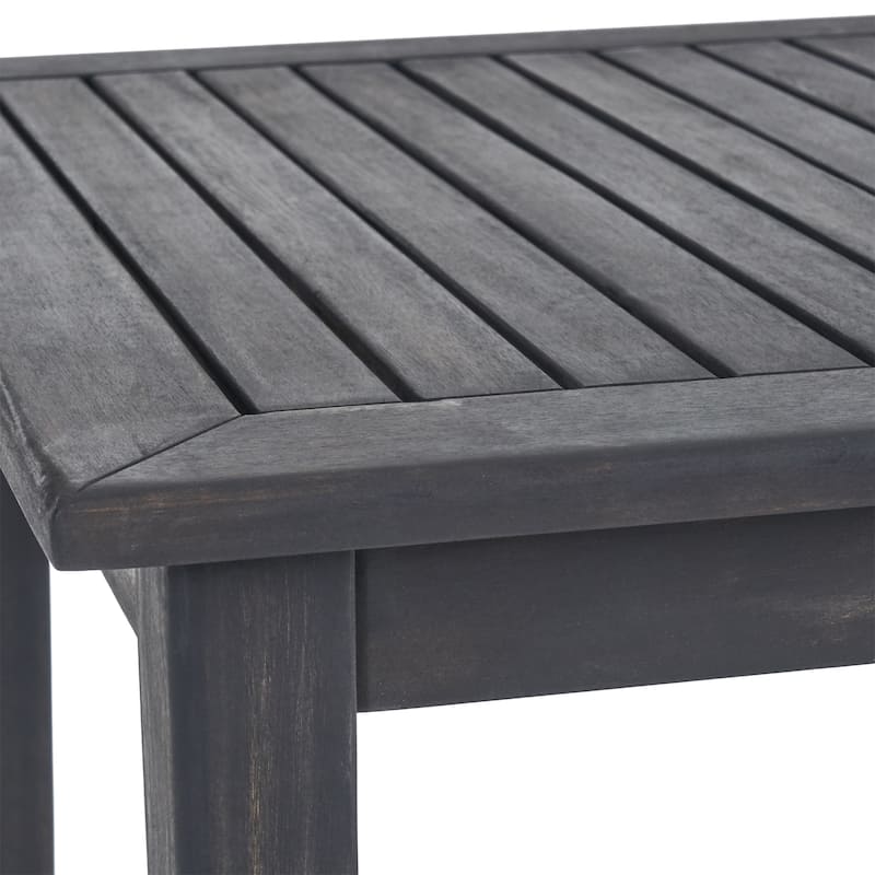 Polaris Outdoor Minimalist Acacia Wood Bar Table by Christopher Knight Home - 26.00"D x 45.00"W x 41.00"H