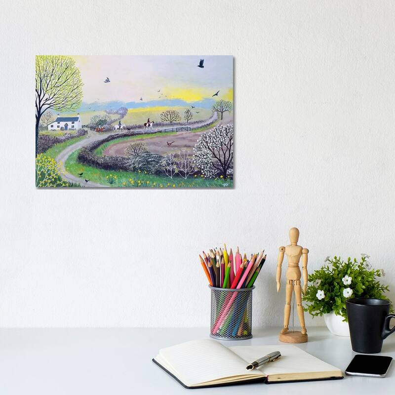 iCanvas "Early Morning Ride" by Jo Grundy Canvas Print - 8x12x0.75