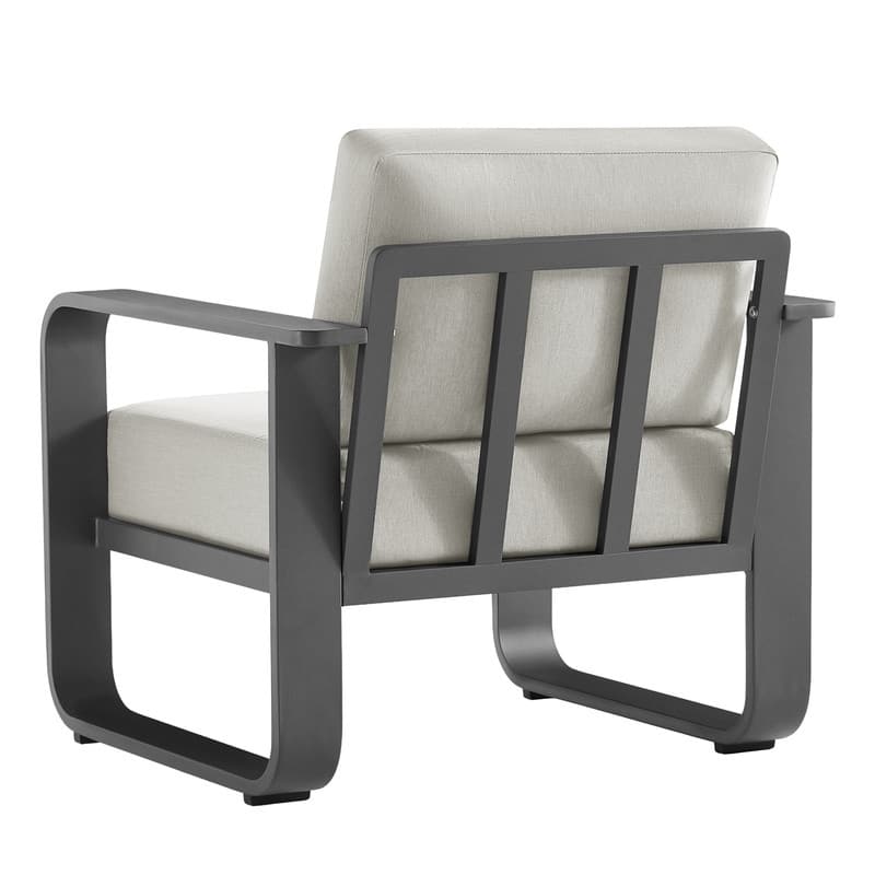 Spruce & Spring Outdoor Patio Furniture Set Aluminum Sofa Accent Chair