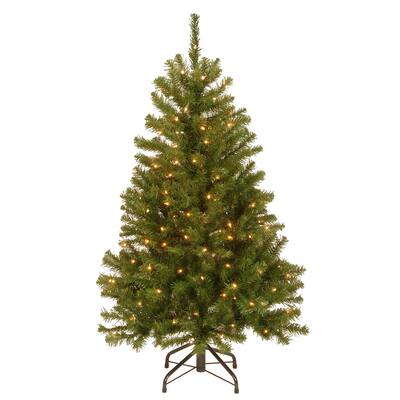 4.5 ft. North Valley Spruce Tree with Clear Lights - 4.5 ft.