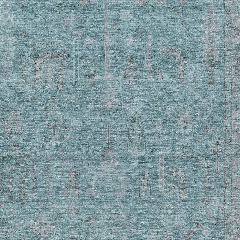 HomeRoots Oriental Traditional Rectangle Outdoor Rug