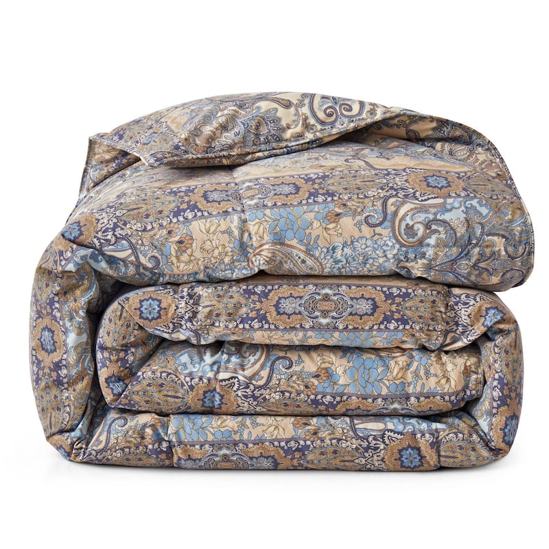 Lightweight Summer Flroal & Solid Printed Goose Feather Down Comforter Duvet Insert