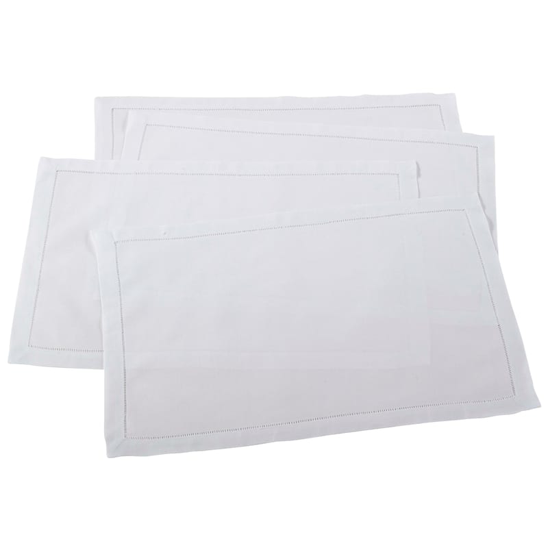 Hemstitched Placemat (Set of 4) - White