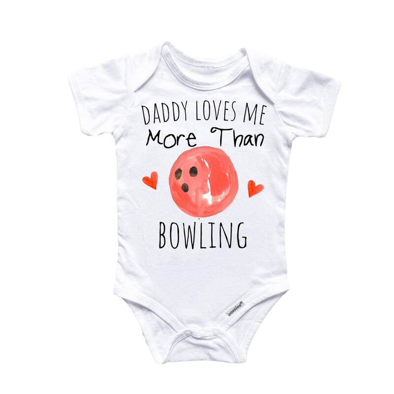 Bowling Love - Baby Boy Girl Clothes Infant Bodysuit Funny Cute Newborn - Natural - Newborn