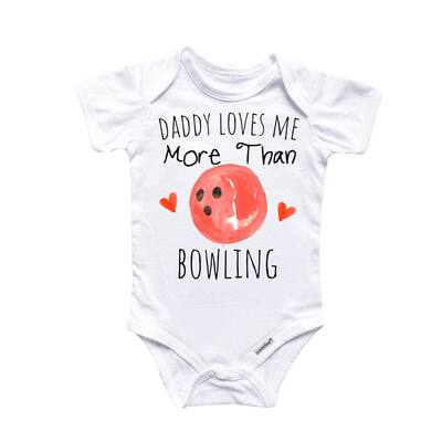 Bowling Love - Baby Boy Girl Clothes Infant Bodysuit Funny Cute Newborn