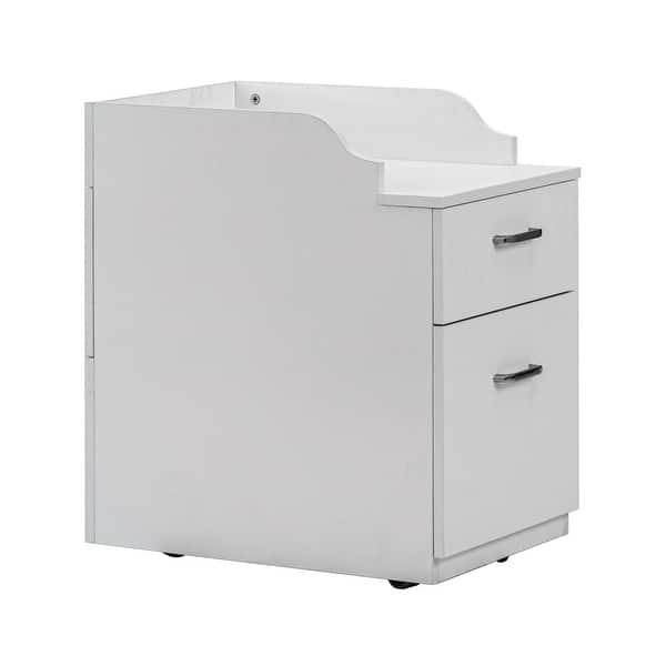 slide 2 of 7, AVIGNON Pedicure Trolley Pedi Rolling Cart with Drawer, Large, White Tool Carts - White