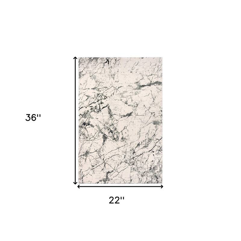 Soju Abstract Area Rug By HomeRoots - 2' x 3'