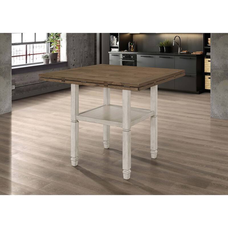 Bentley Rustic Cream Extension Counter Dining Table