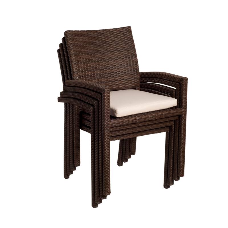 Amazonia Helen 11 piece FSC Wood Extendable Dining Set with Cushions