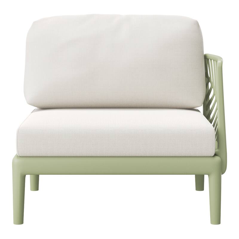 Frond and Form Outdoor Patio Love Seat with Cushions