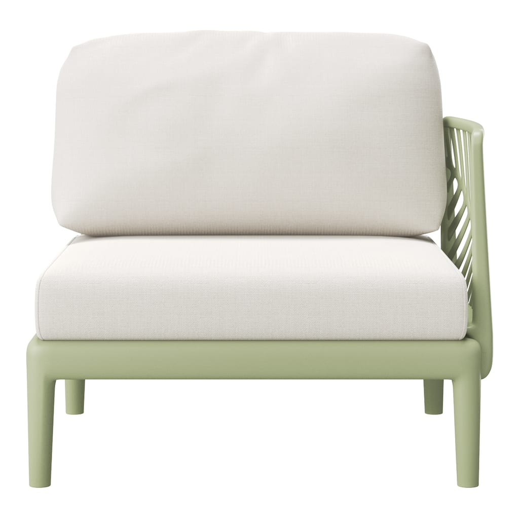 Frond and Form Patio Deep Seating Right Arm Chair with Cushions