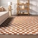 preview thumbnail 7 of 46, Nuloom Dominique Abstract Checkered Fringe Area Rug