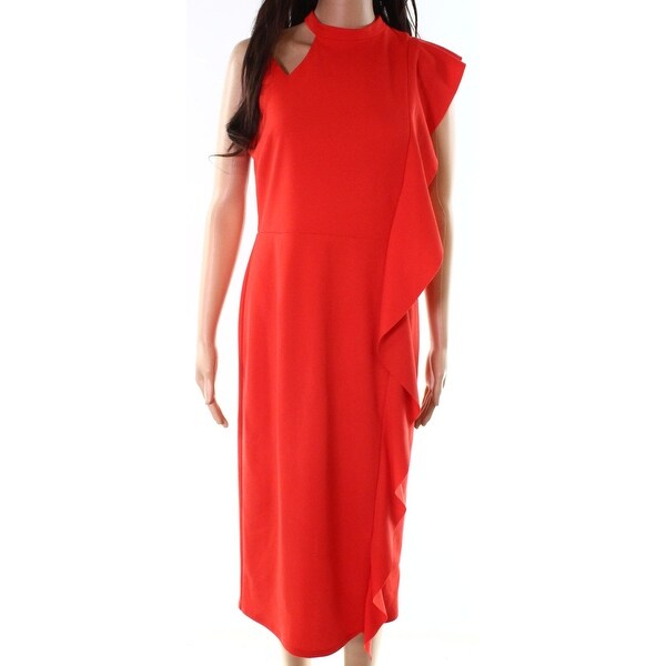 topshop long red dress